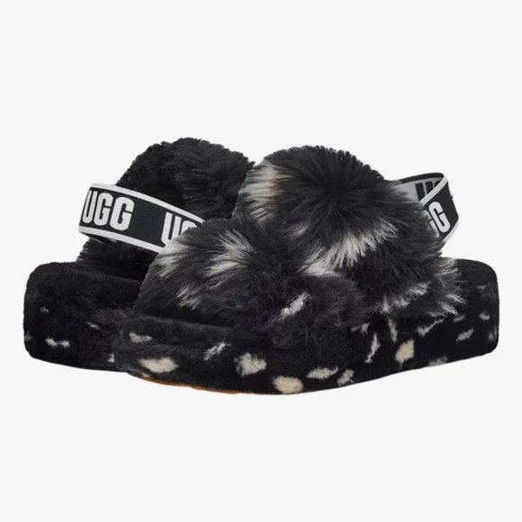 UGG Oh Yeah Spots Black Size 9 US Women's New - Picture 4 of 4